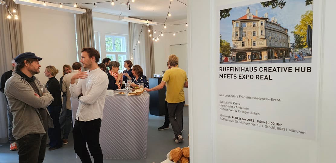 Ruffinihaus Creative Hub meets Expo Real: Rückblick auf unser Netzwerk-Frühstück Bild