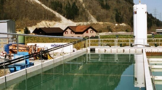 Amsteg Gotthard Basistunnel / Bauwasserreinigung - Tunnelwasserbehandlung Vorschau-Bild