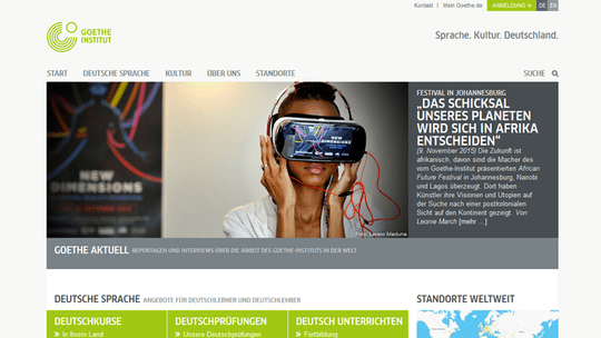Goethe-Institut: Über 400 Websites in einem Content Management System Vorschau-Bild