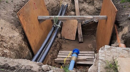 Neuverlegung einer Trinkwasserleitung zum Gewerbegebiet Eula West | Borna Vorschau-Bild