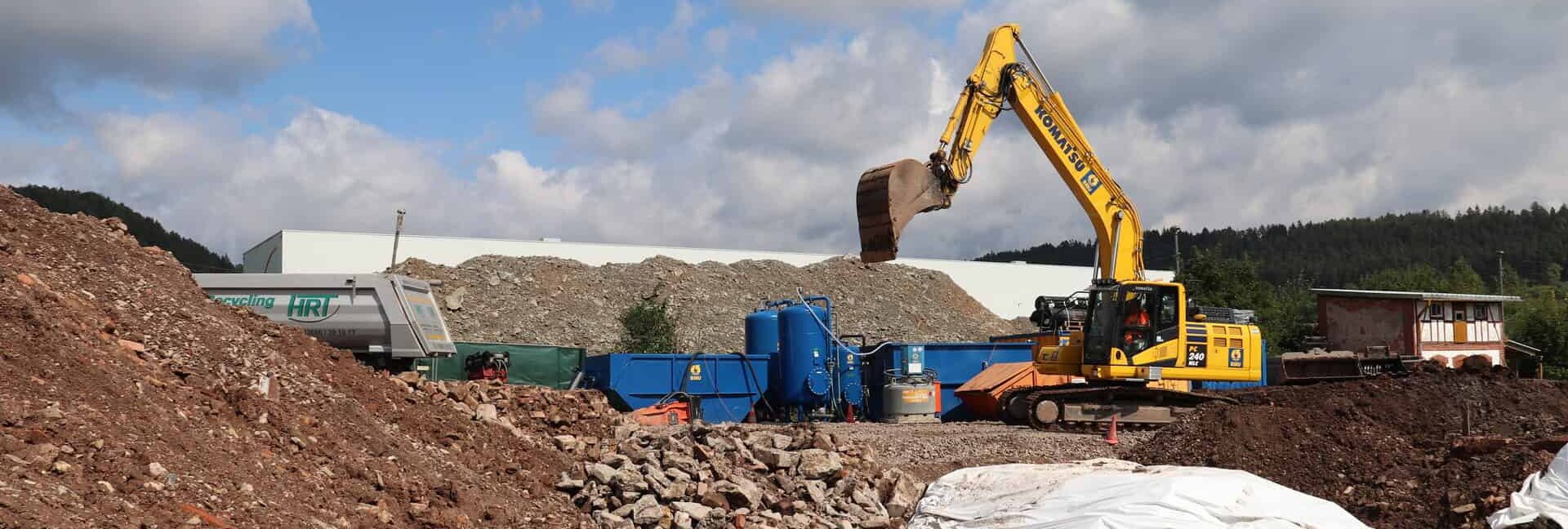 BAUER Resources GmbH Abbruch- und  Bodenaushubarbeiten mit Grundwasserreinigungsanlage