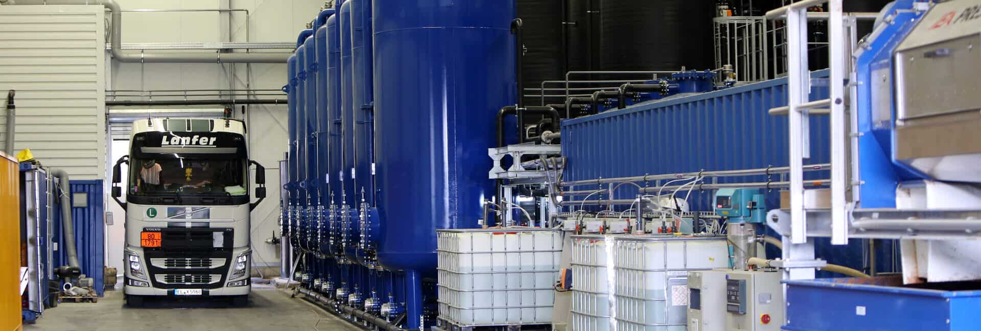 BAUER Resources GmbH - Wasserreinigungsanlage in eigens errichteter Behandlungshalle